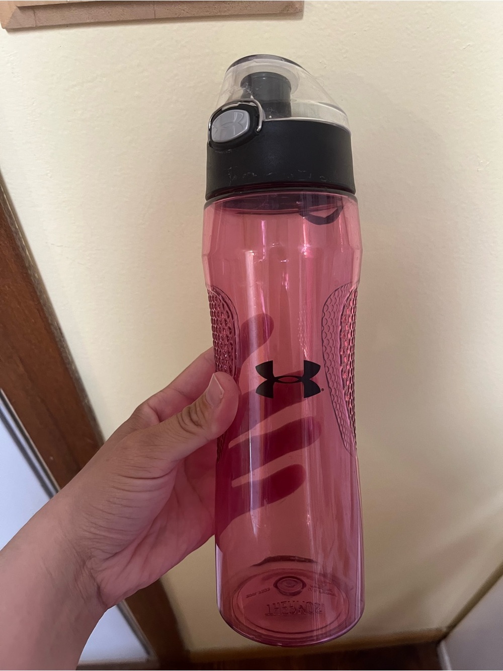 Under Armour Pink & Black Sports Water Bottle